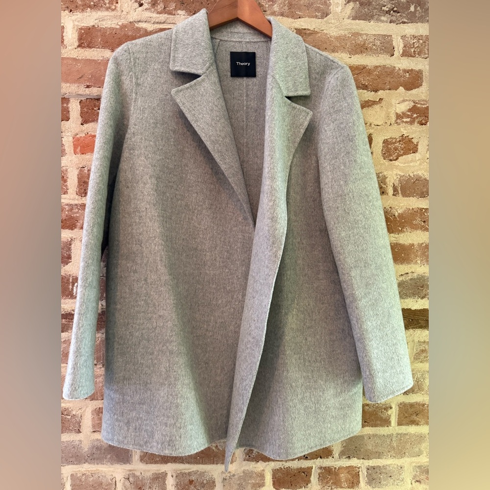 Theory Women's Classic Gray Trench Coat
